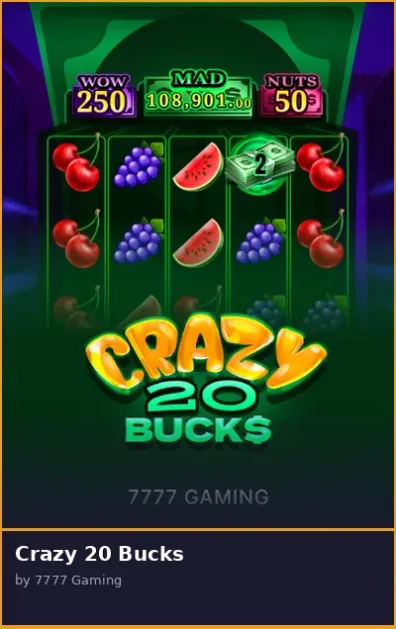 Crazy 20 Bucks