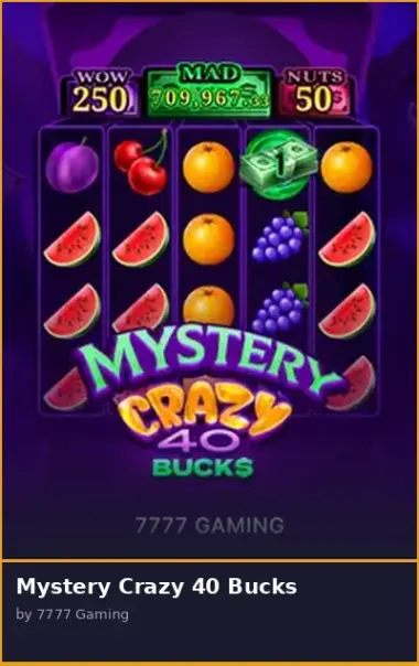 Mystery Crazy 40 Bucks