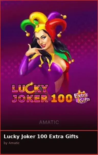 Lucky Joker 100 Extra Gifts